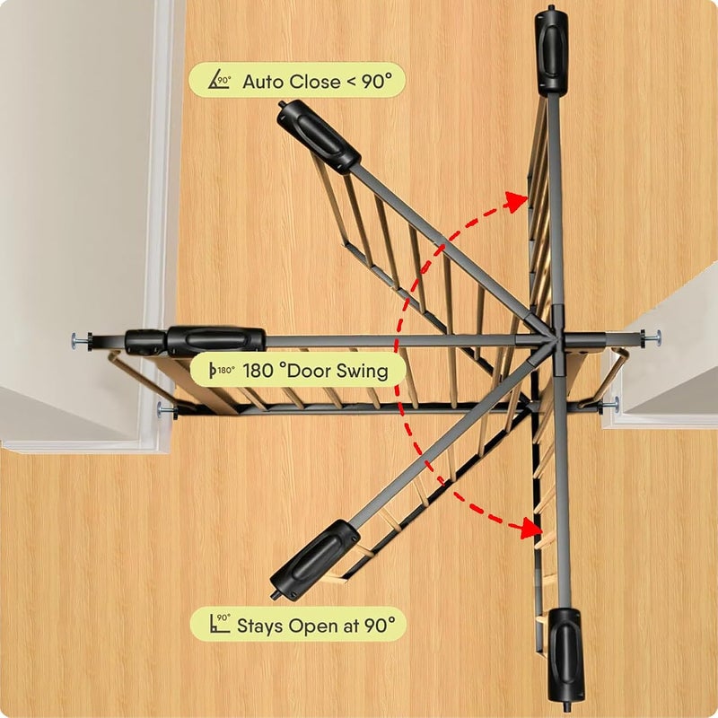 Vothco Extra Wide Auto Close Baby Gate - Image 3